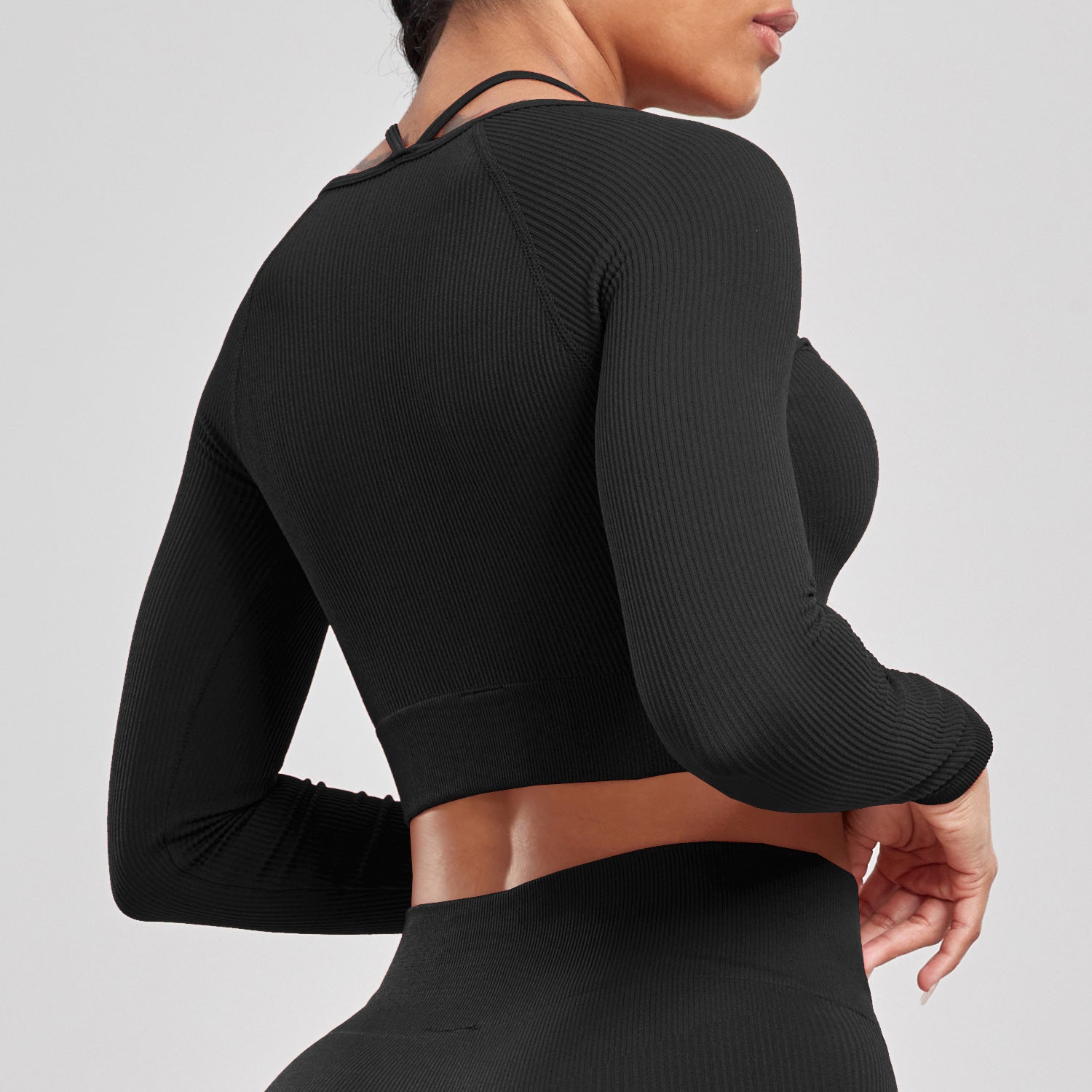 Seamless Ribbed Yoga & Fitness Set