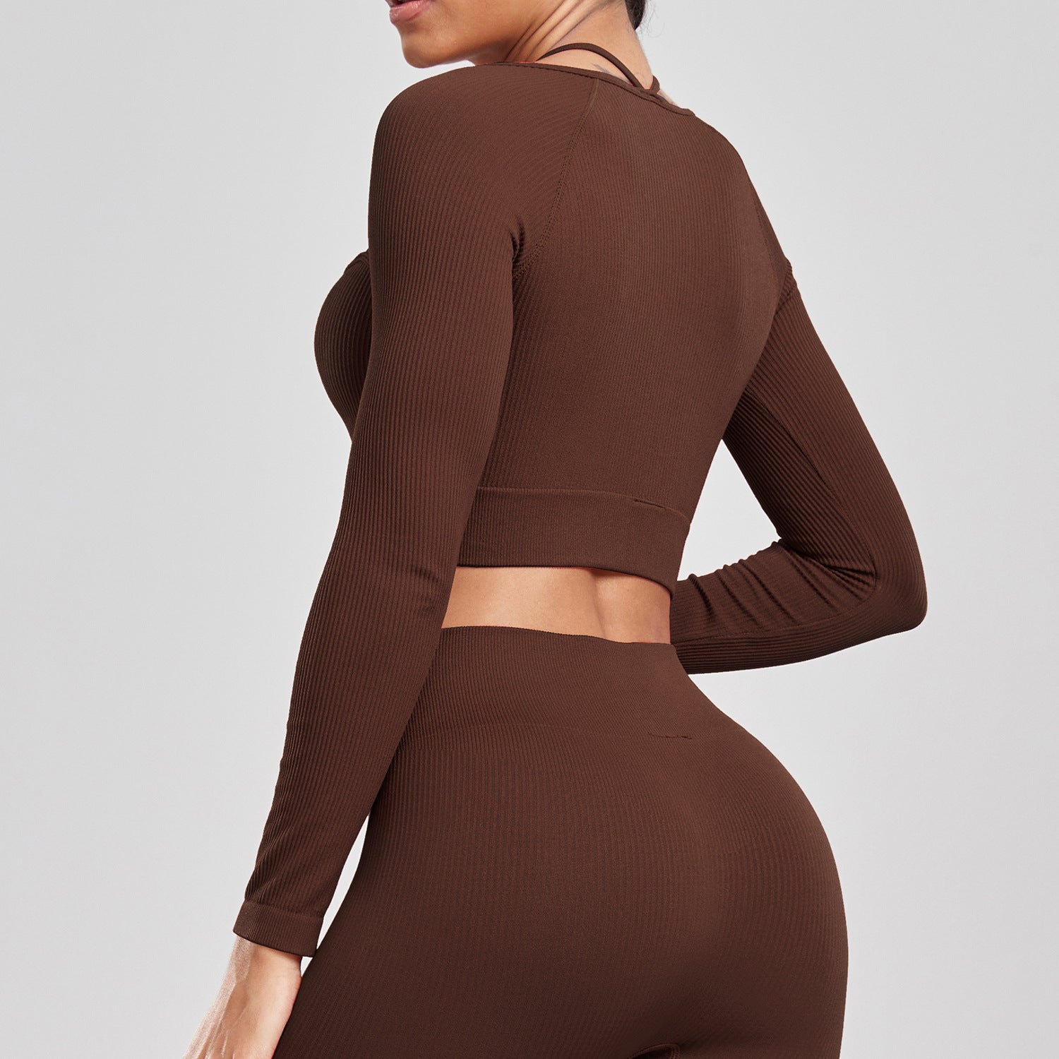 Seamless Ribbed Yoga & Fitness Set