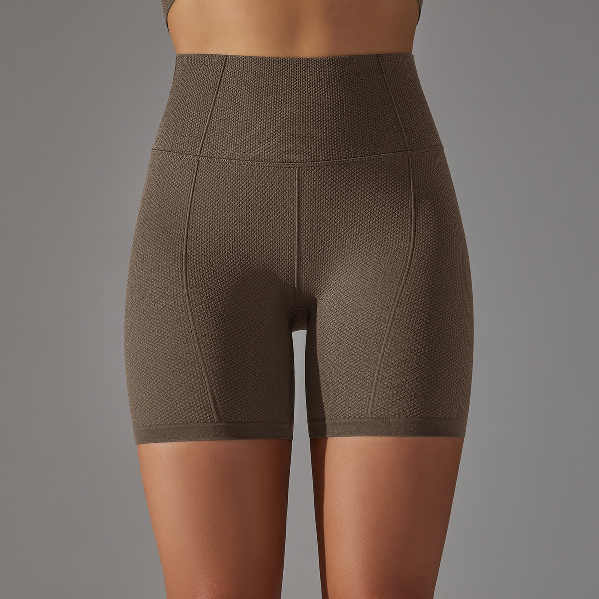 High-Waisted Seamless Yoga Shorts